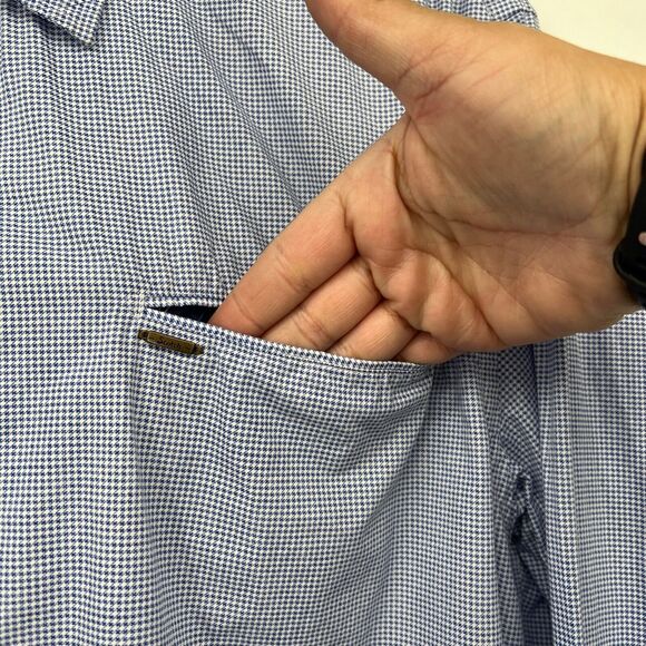 Scotch & Soda Shirt Men Extra Large Blue Striped Button Up Long Sleeve Amsterdam - Picture 6 of 9